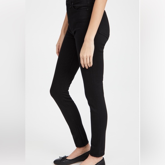 Rag & Bone Super High Rise Skinny Jean in Black - Picture 3 of 9